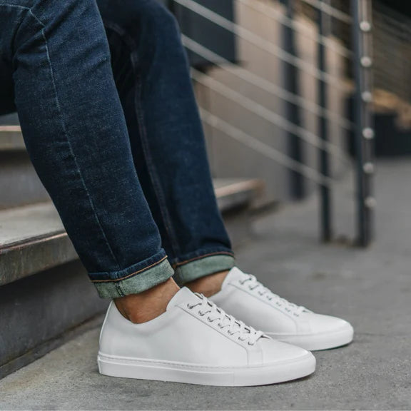 Premium Italian White Sneakers