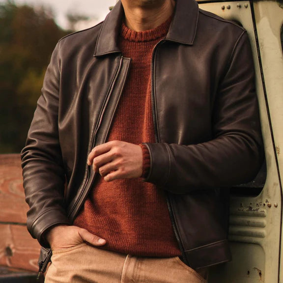 Avenger Italian Leather Jacket